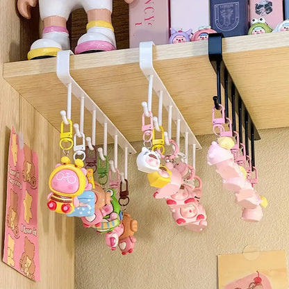 Iron Under-Shelf Storage Hook Rack
