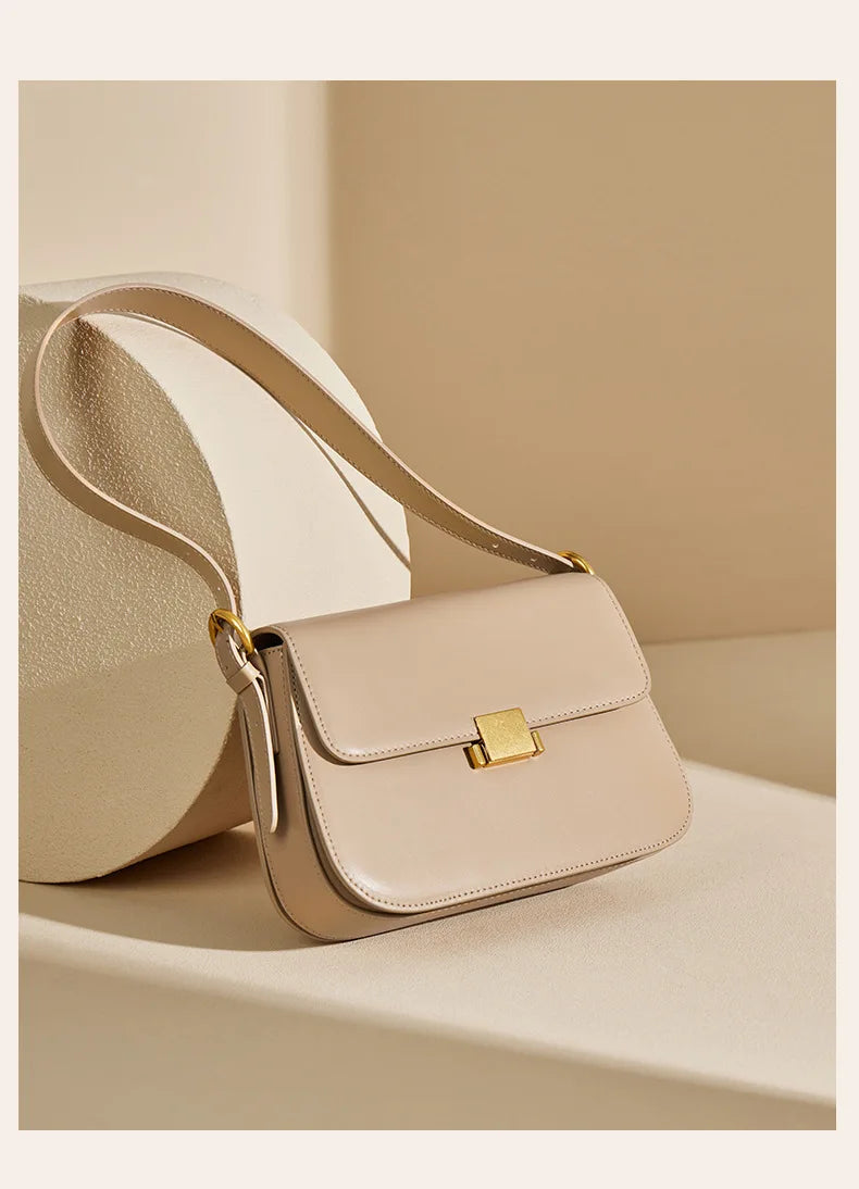 Vintage Leather Crossbody Handbag