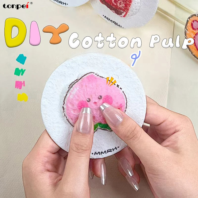 DIY Cotton Pulp Painting Shapes Set