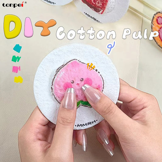 DIY Cotton Pulp Painting Shapes Set