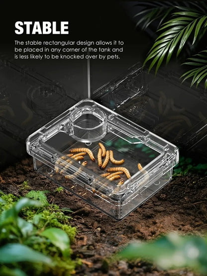 Anti-Escape Reptile Feeding Bowl