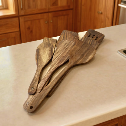 Wooden Cooking Spatula Set