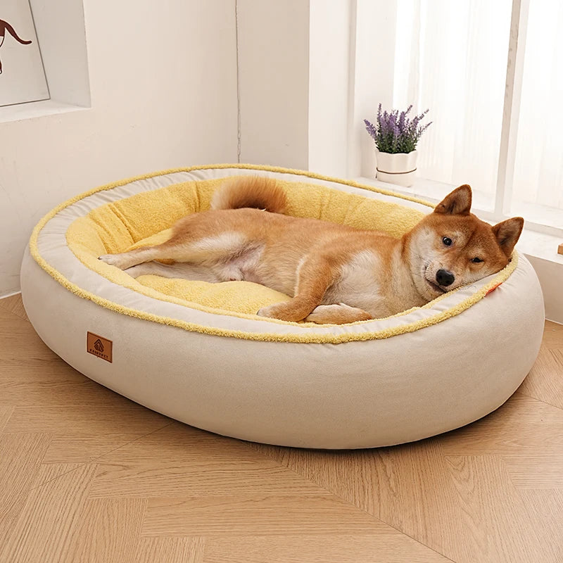 Washable Fleece Dog Bed