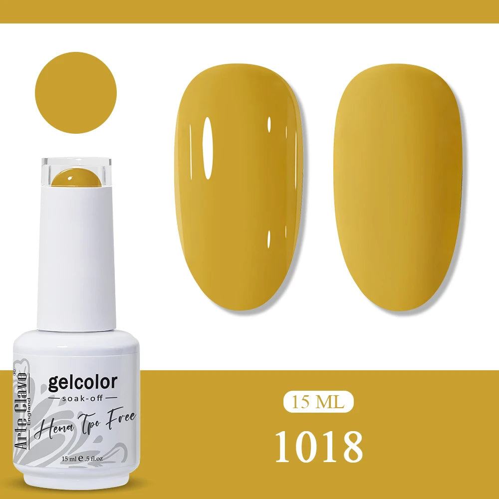 Arte Clavo Orange Gel Nail Polish