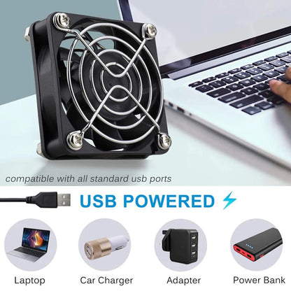 USB Cooling Case Fan for Router, DVR & TV Box