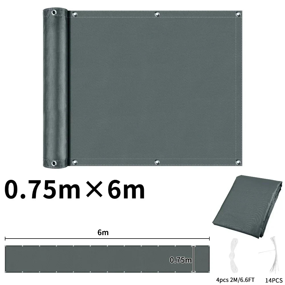 Waterproof Balcony Privacy Screen Cover