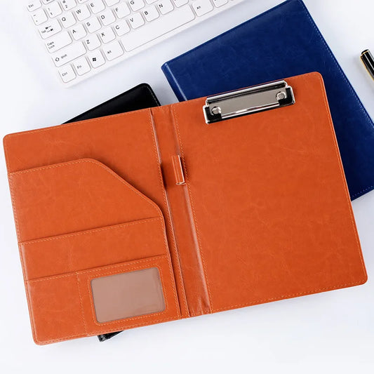A5/B5 Executive Leather Padfolio Clipboard