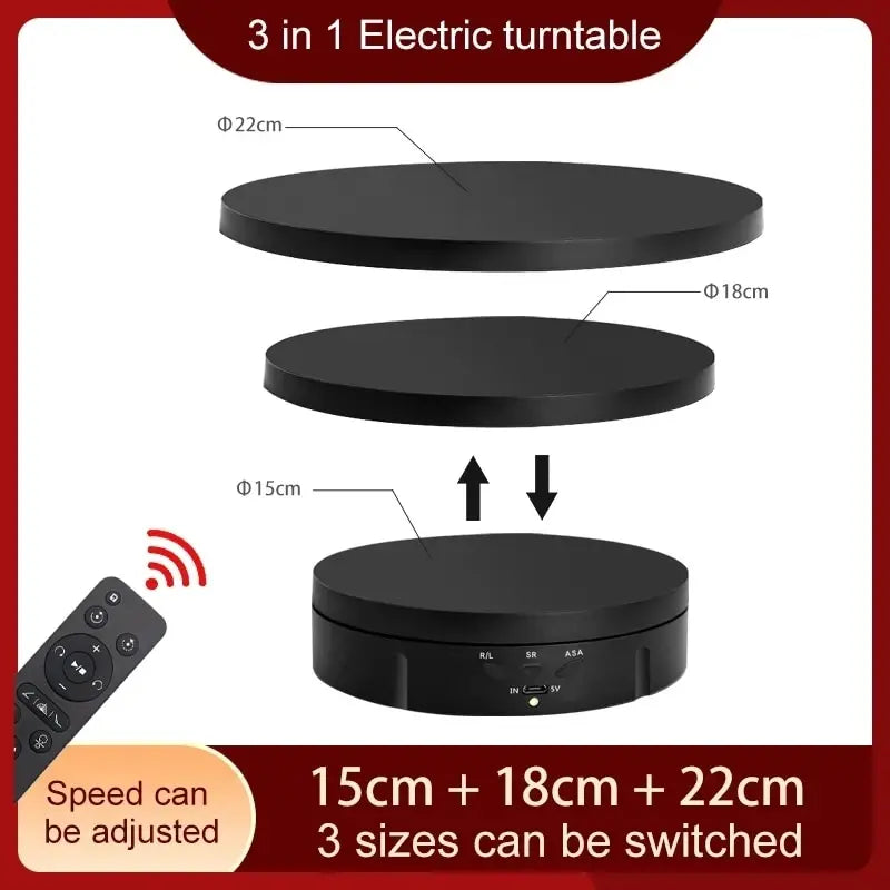 360° Electric Rotating Display Turntable