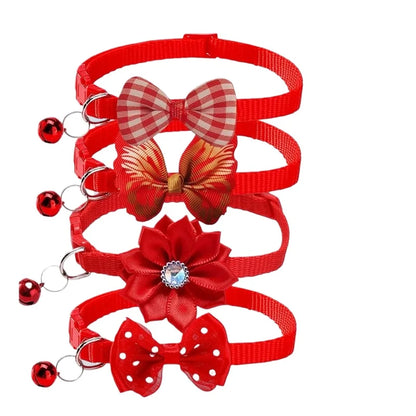 Cute Cat Collar with Bow & Bell