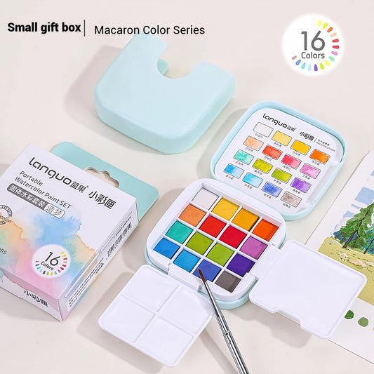 Portable Solid Watercolor Paint Set