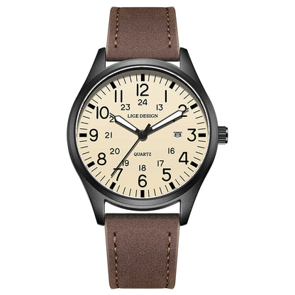Men's Military Sports Quartz Watch with Nylon Strap