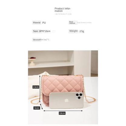 Quilted Chain Crossbody Bag