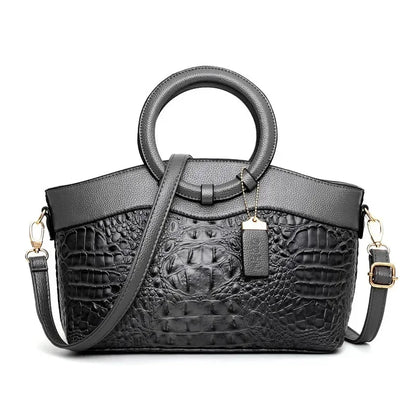 Women’s Crocodile-Embossed Tote & Shoulder Bag