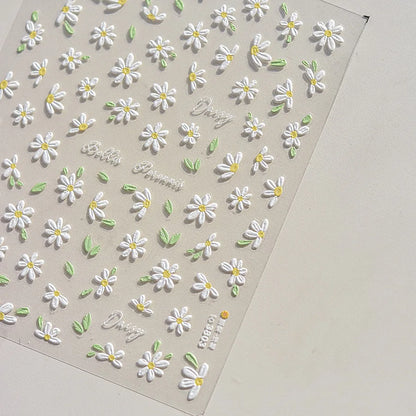 5D Cherry Blossom Nail Art Stickers
