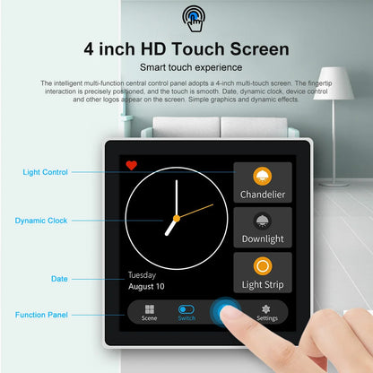 Smart Zigbee Touch Screen Scene Control Panel