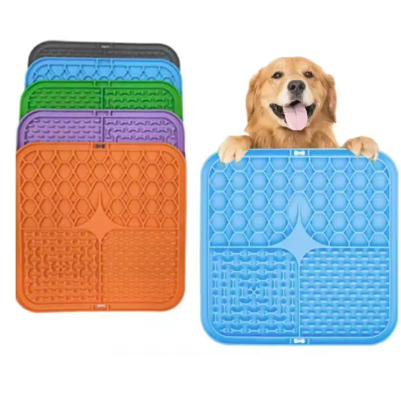 Slow Feeder & Bath Distraction Mat for Dogs