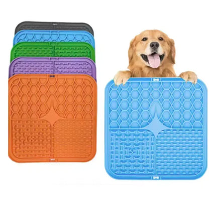 Slow Feeder & Bath Distraction Mat for Dogs