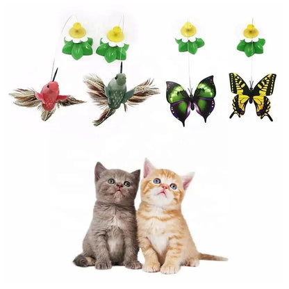 Interactive Rotating Butterfly Cat Toy