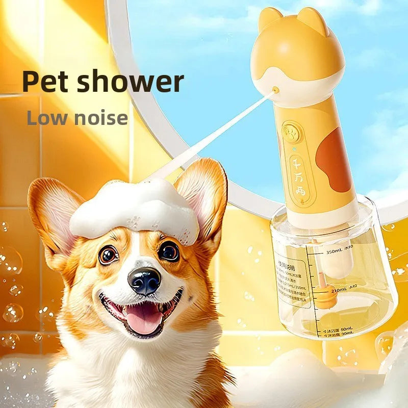 USB Rechargeable Electric Foam Dispenser for Pet Bathing