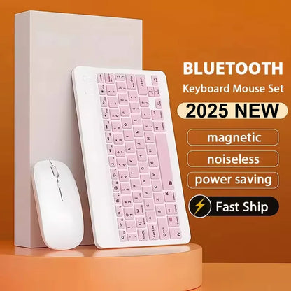 Bluetooth Wireless Keyboard & Mouse Set for Tablets and Mobile Devices