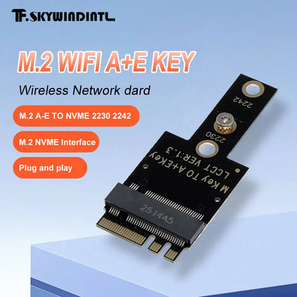 M.2 A/E Key to NVMe SSD Adapter Card for Mini PC
