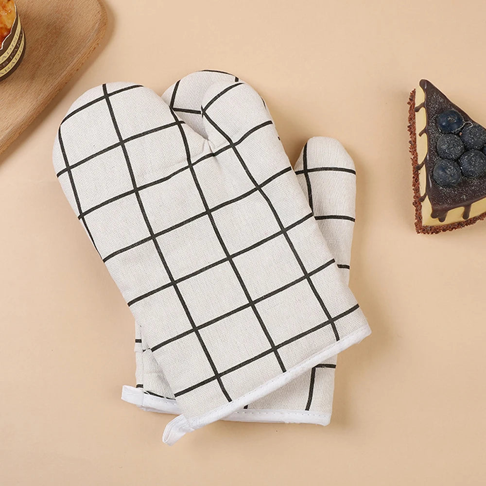 Insulated Kitchen Oven Mitts for Baking, Grilling & Cooking