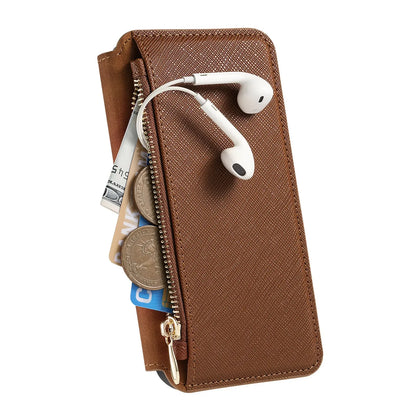 2 in 1 Magnetic Leather Wallet Case For iPhone