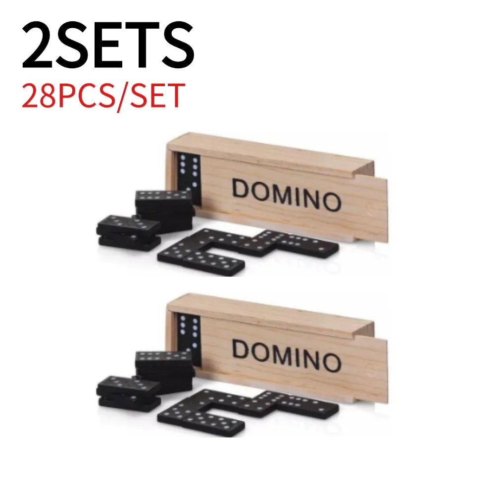 Classic Wooden Domino Set