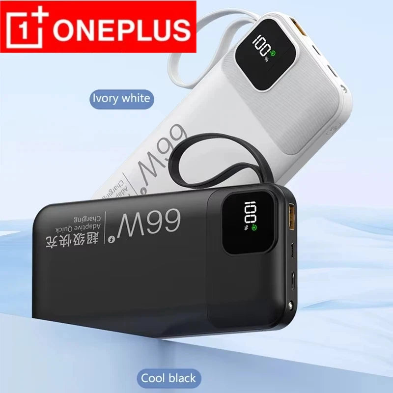 Portable High-Capacity Power Bank with Digital Display