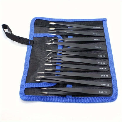 Stainless Steel Precision Tweezer Set