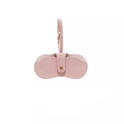 Portable Soft Leather Glasses Pouch
