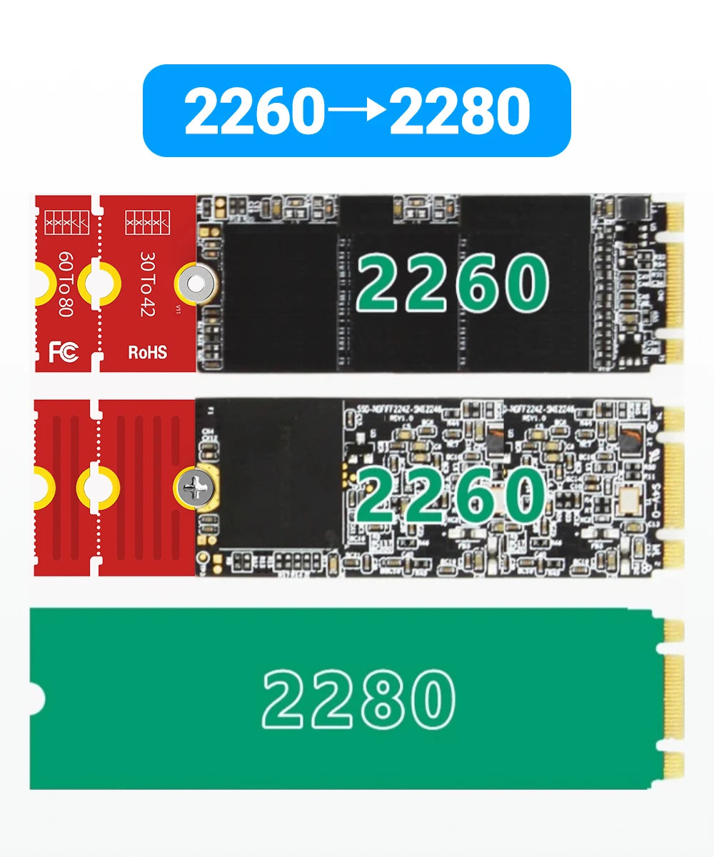JEYI M.2 NVMe SSD Extension Bracket Adapter
