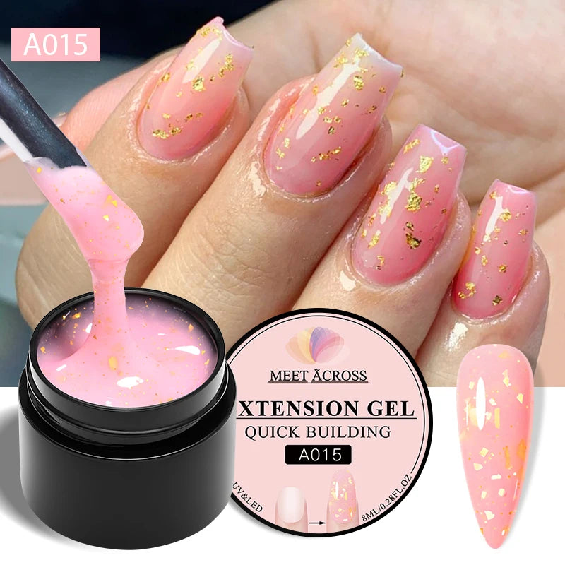 MEET ACROSS 8ML Aurora Extension Gel Polish