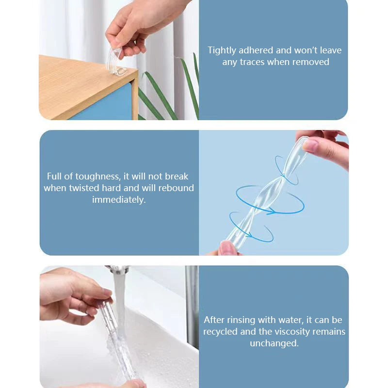 Clear Self-Adhesive Silicone Bumper Pads