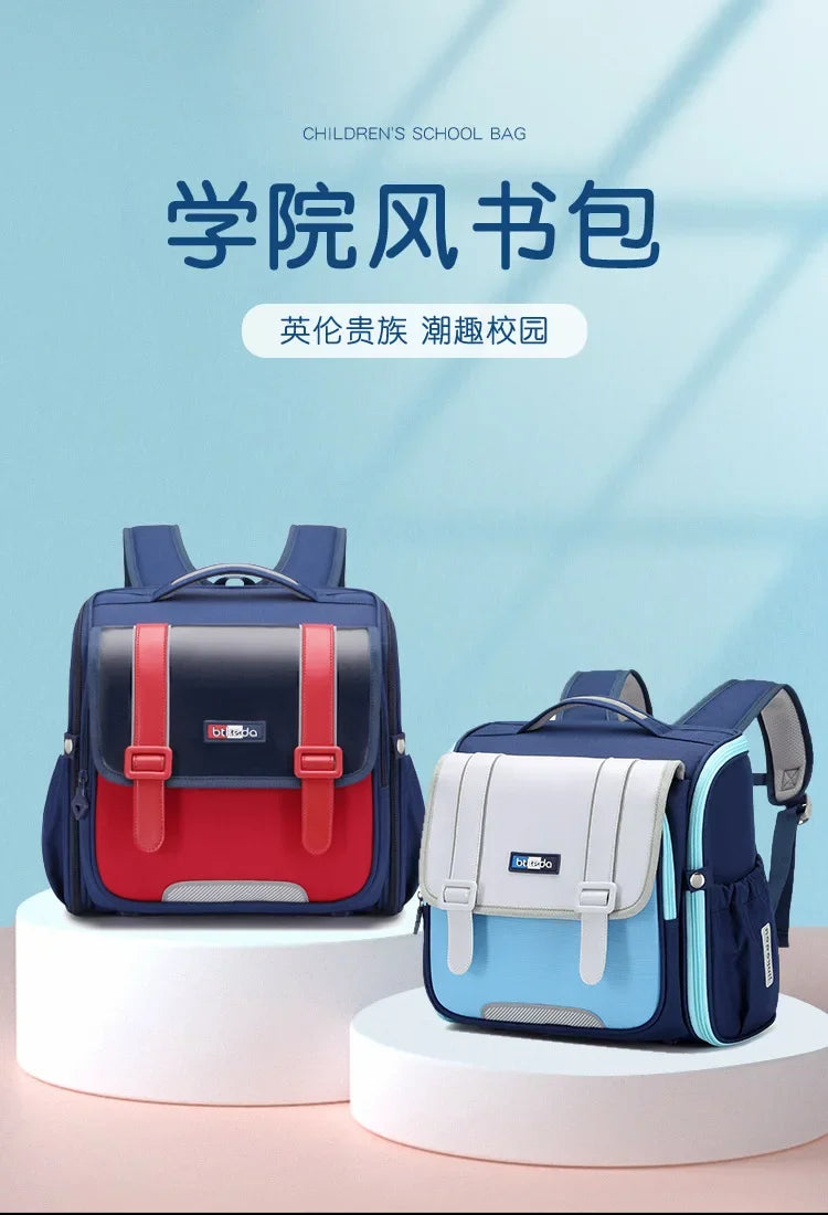 Kids Children Horizontal  Large Capacity Lightweight Waterproof School Backpack Daypack Bag Rucksack Primary Students Schoolbag