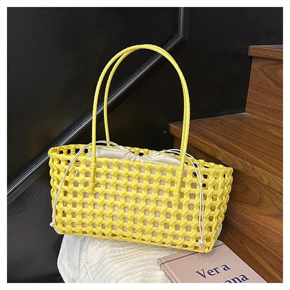 Handwoven Straw Tote Shoulder Bag