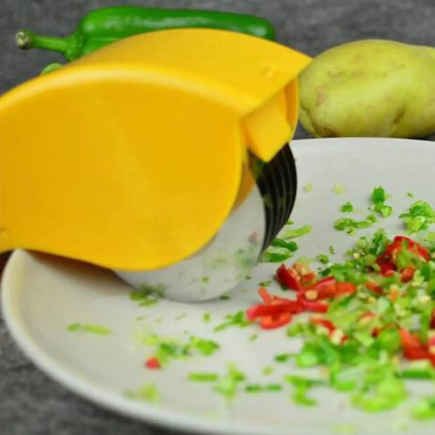 6-Blade Herb Roller Chopper