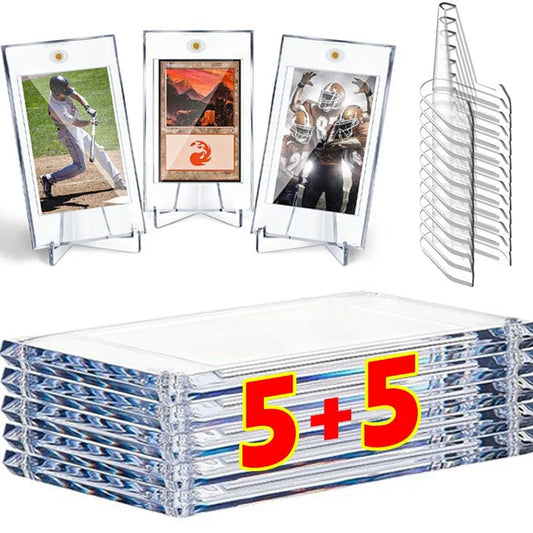 Magnetic Trading Card Protector with Display Stand