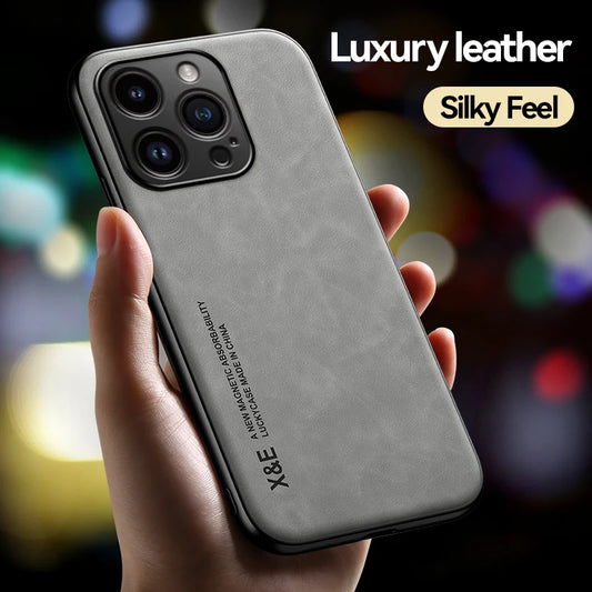 Luxury Leather Cover For iPhone 15, 14, 13, 12, 11 Pro, Max, 7 8 Plus