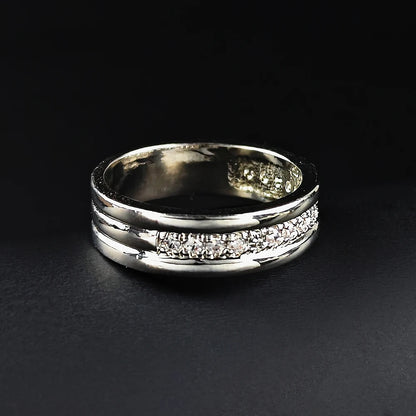 Cubic Zirconia Eternity Band Ring