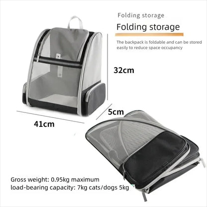 Portable Breathable Cat Travel Backpack