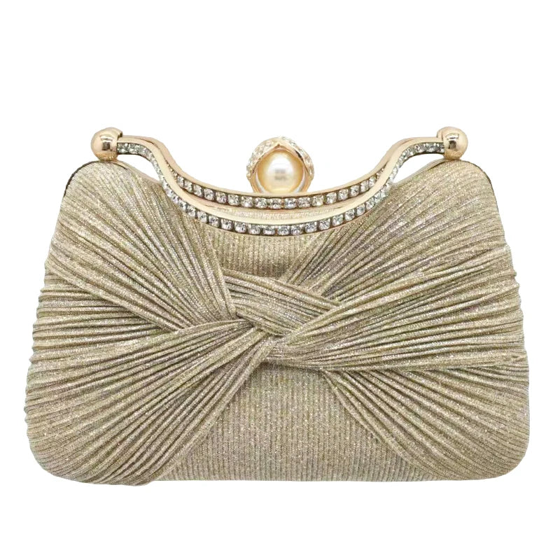 Beaded Pearl Evening Clutch