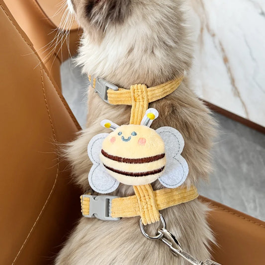 Escape-Proof Adjustable Cat Harness & Lead Set