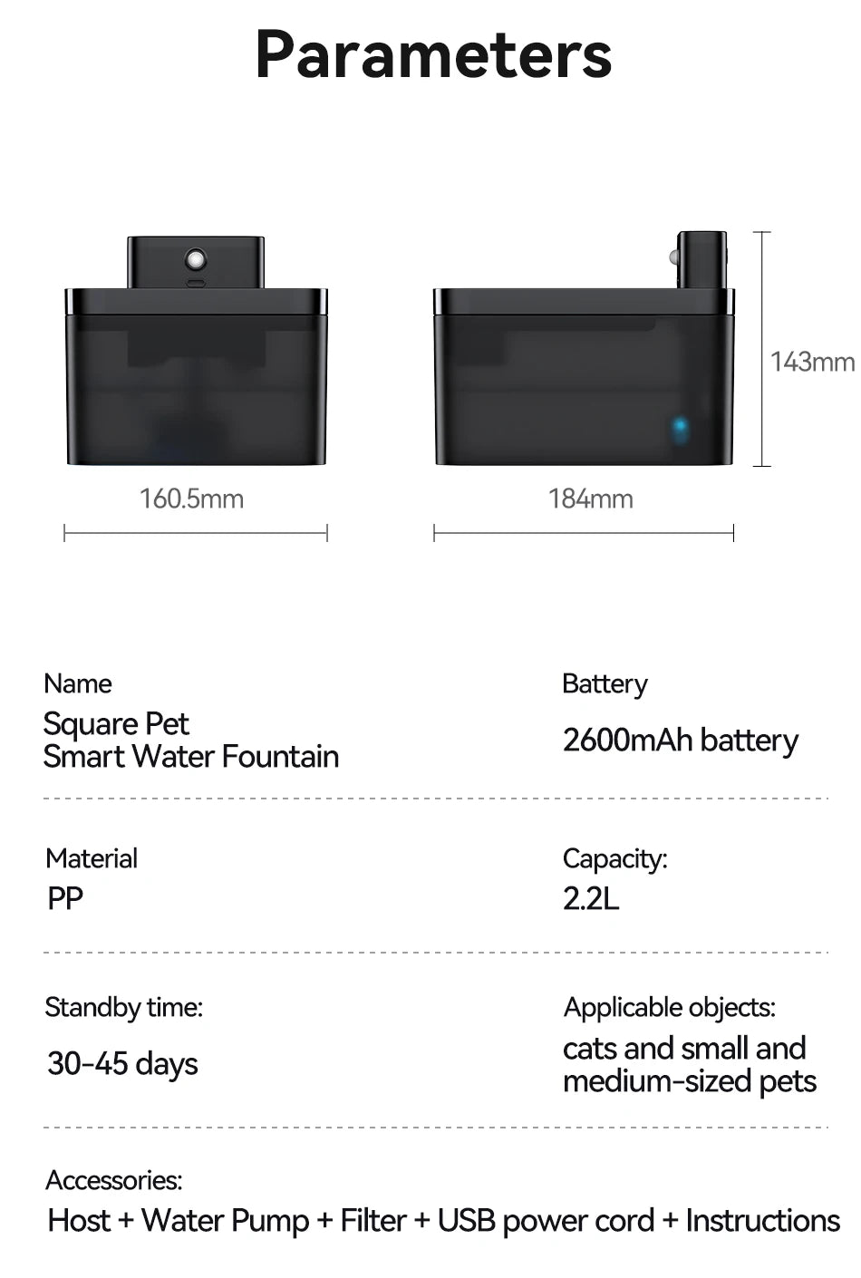 Wireless Pet Water Fountain