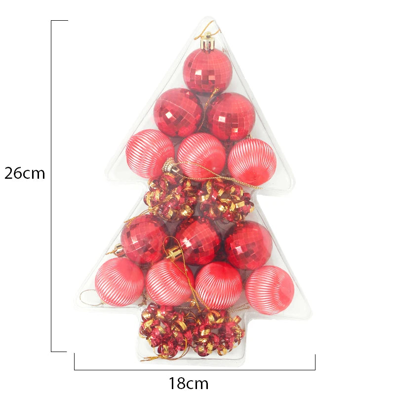 17-Piece Christmas Bauble Ornament Set