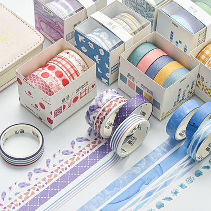 5Rolls/Box Creative Masking Tape Set