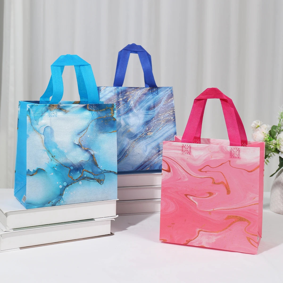 4Pcs Marble Design Gift Bag