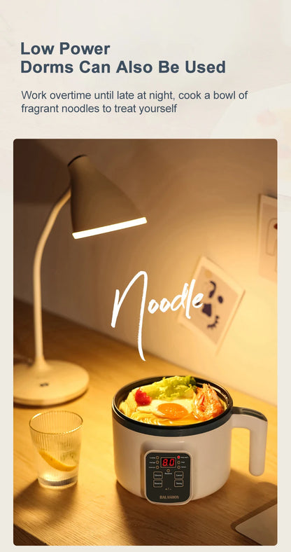 Compact Electric Rice Cooker & Food Steamer