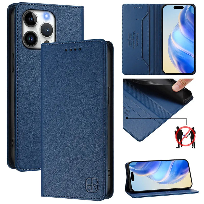 Luxury Wallet Flip Case for Vivo Smartphones