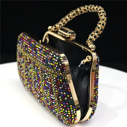 Luxury Rhinestone Evening Clutch Bag